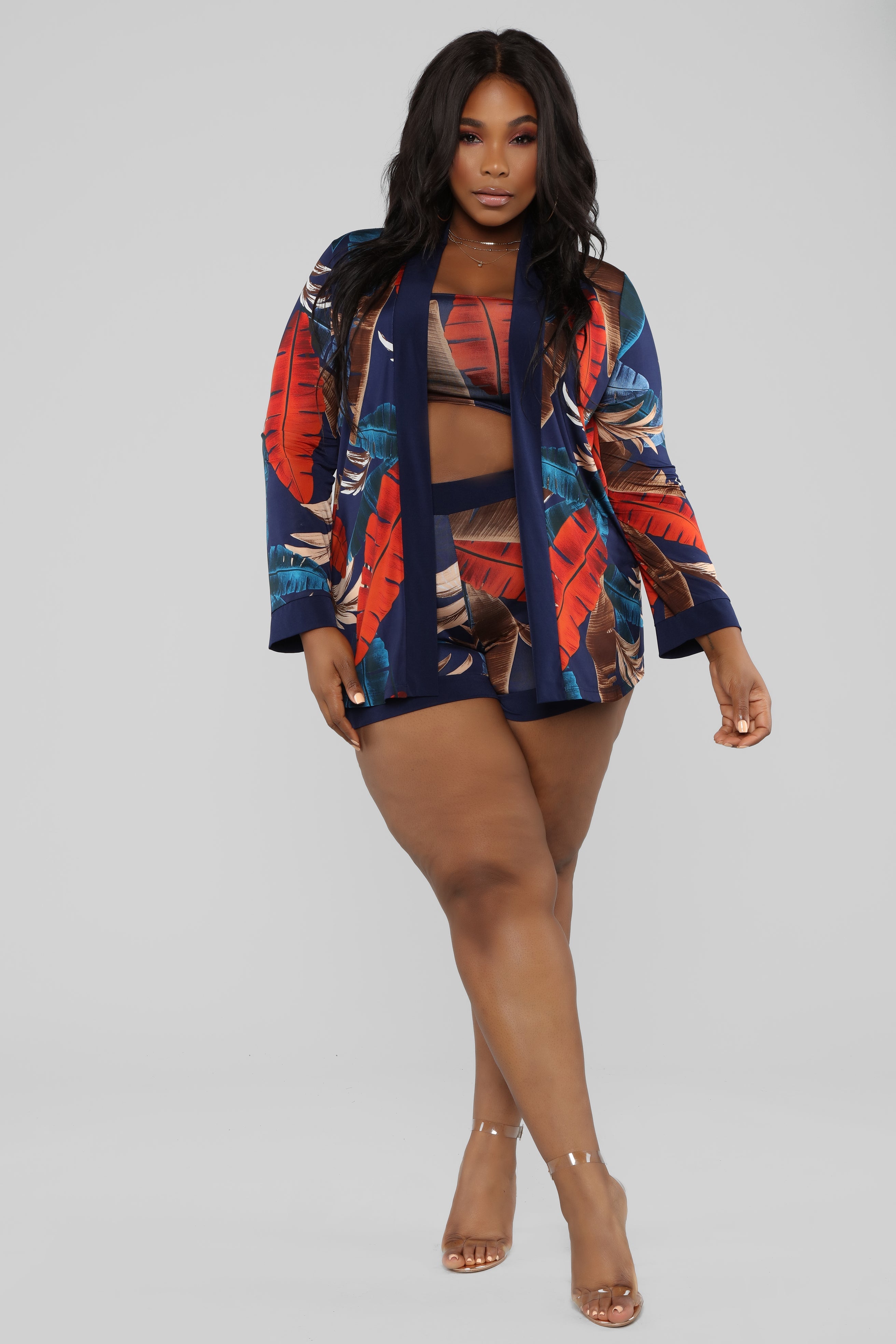 Vacation Forever 3 Piece Set - Navy/Combo