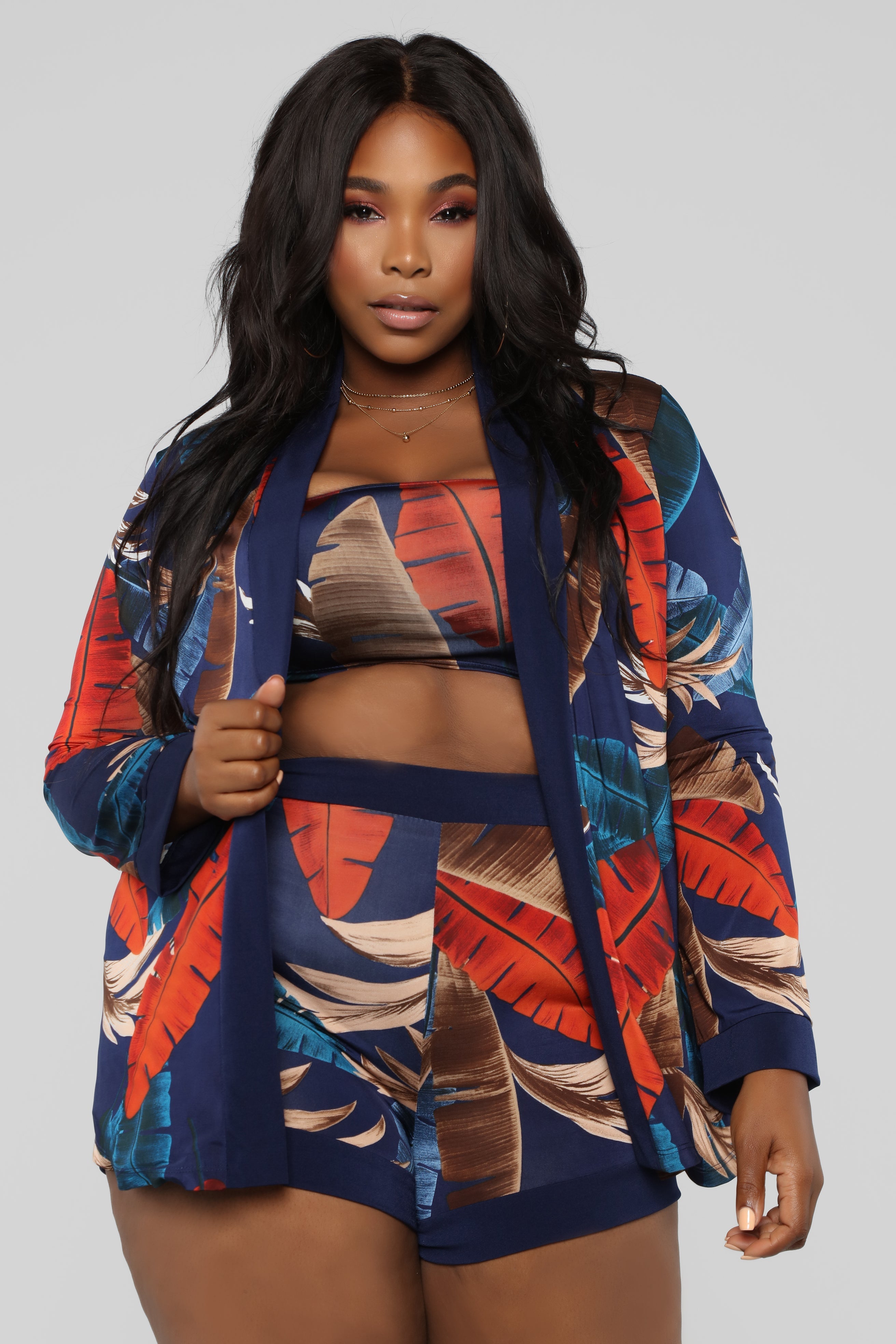 Vacation Forever 3 Piece Set - Navy/Combo