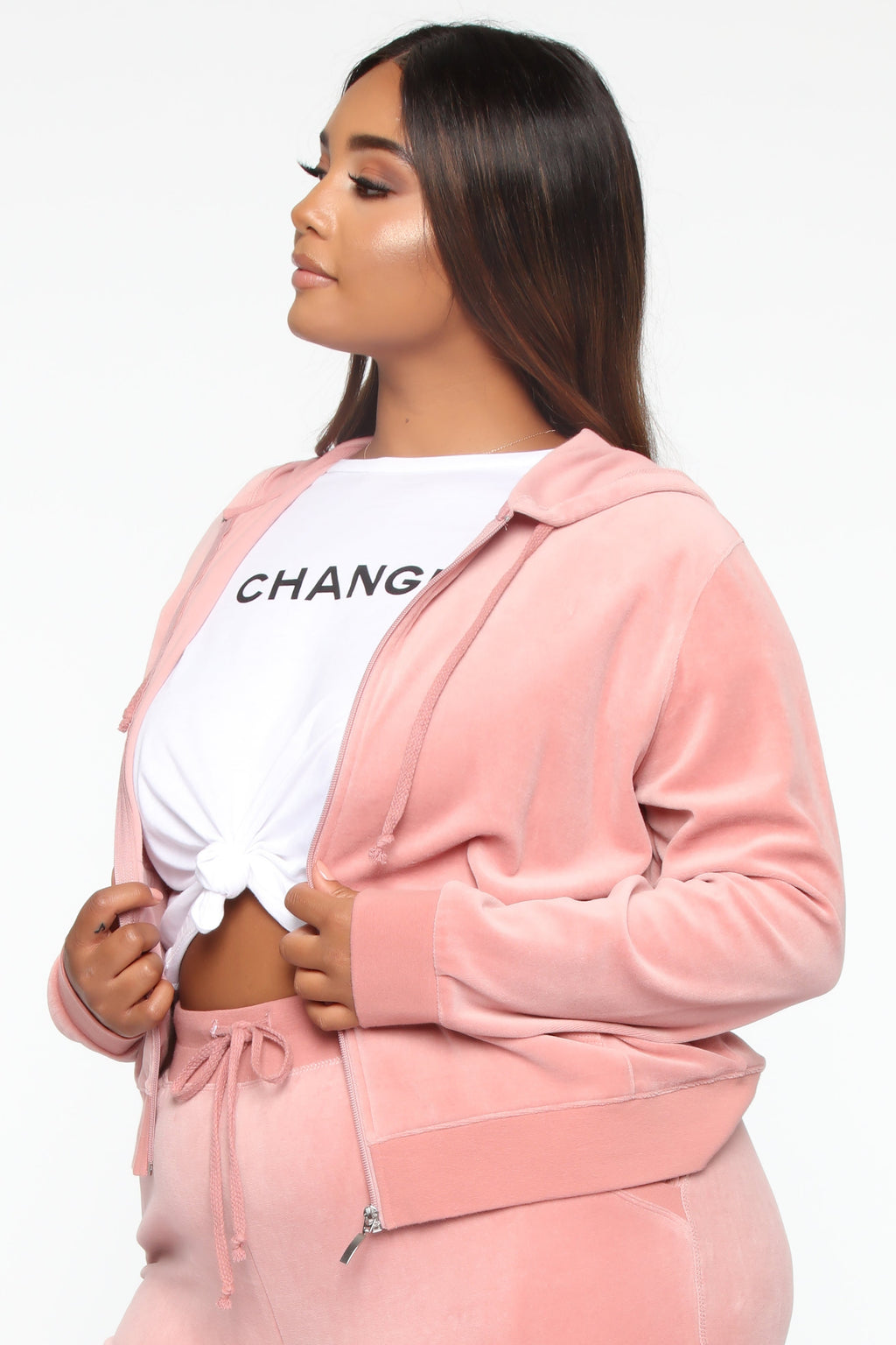 The Original Trendsetter Velour Set - Mauve