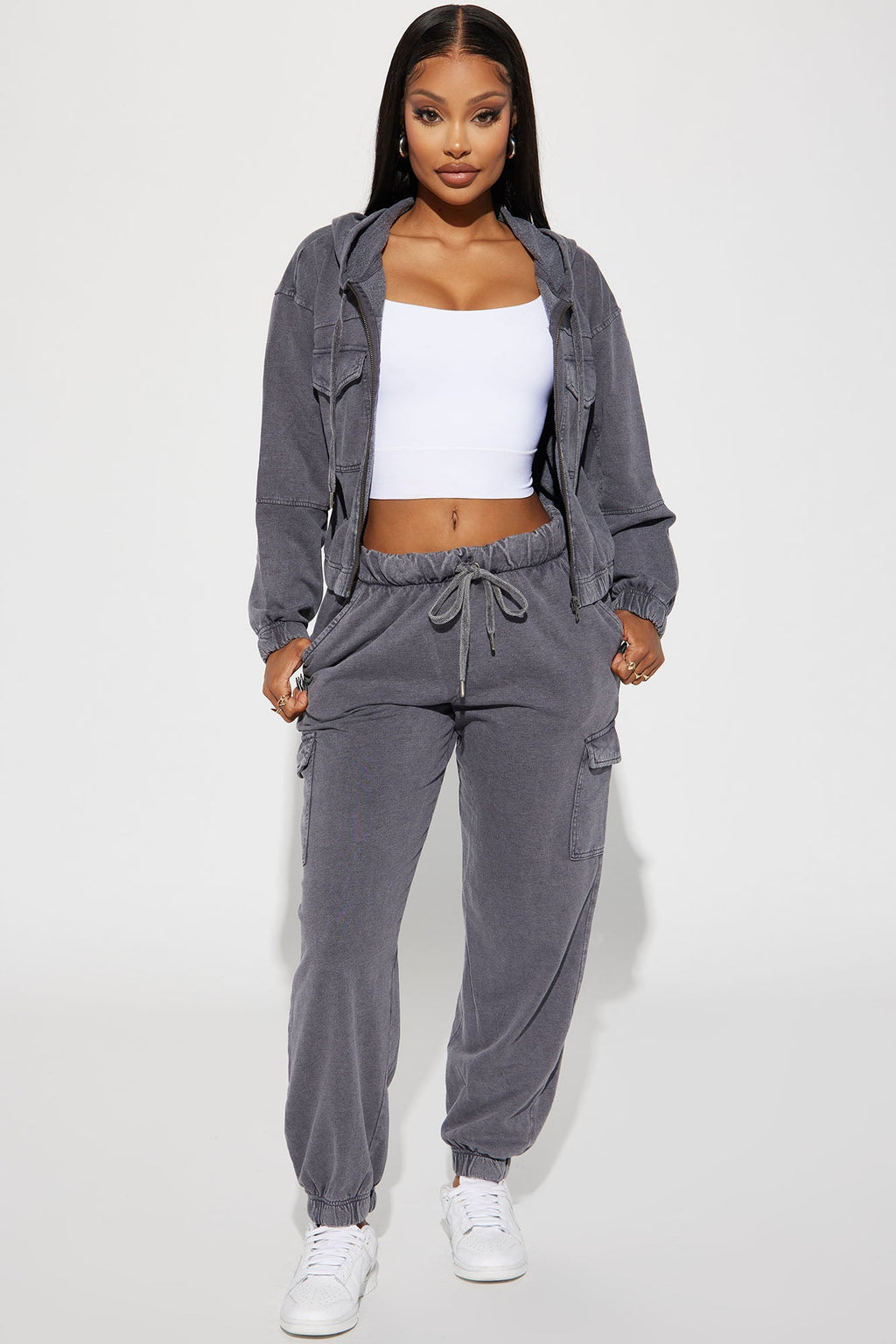 Fiona Fleece Lounge Jacket - Black