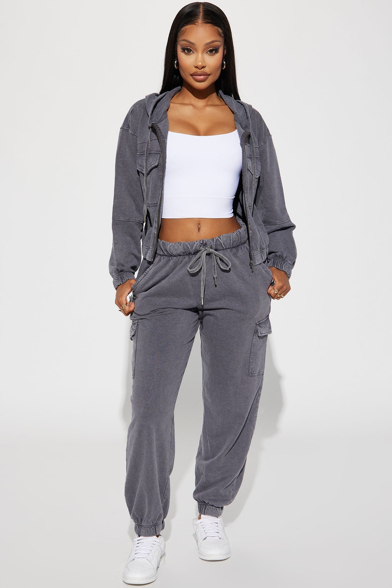 Fiona Fleece Lounge Jacket - Black