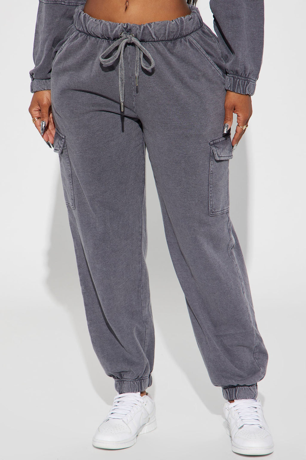 Fiona Fleece Jogger - Black