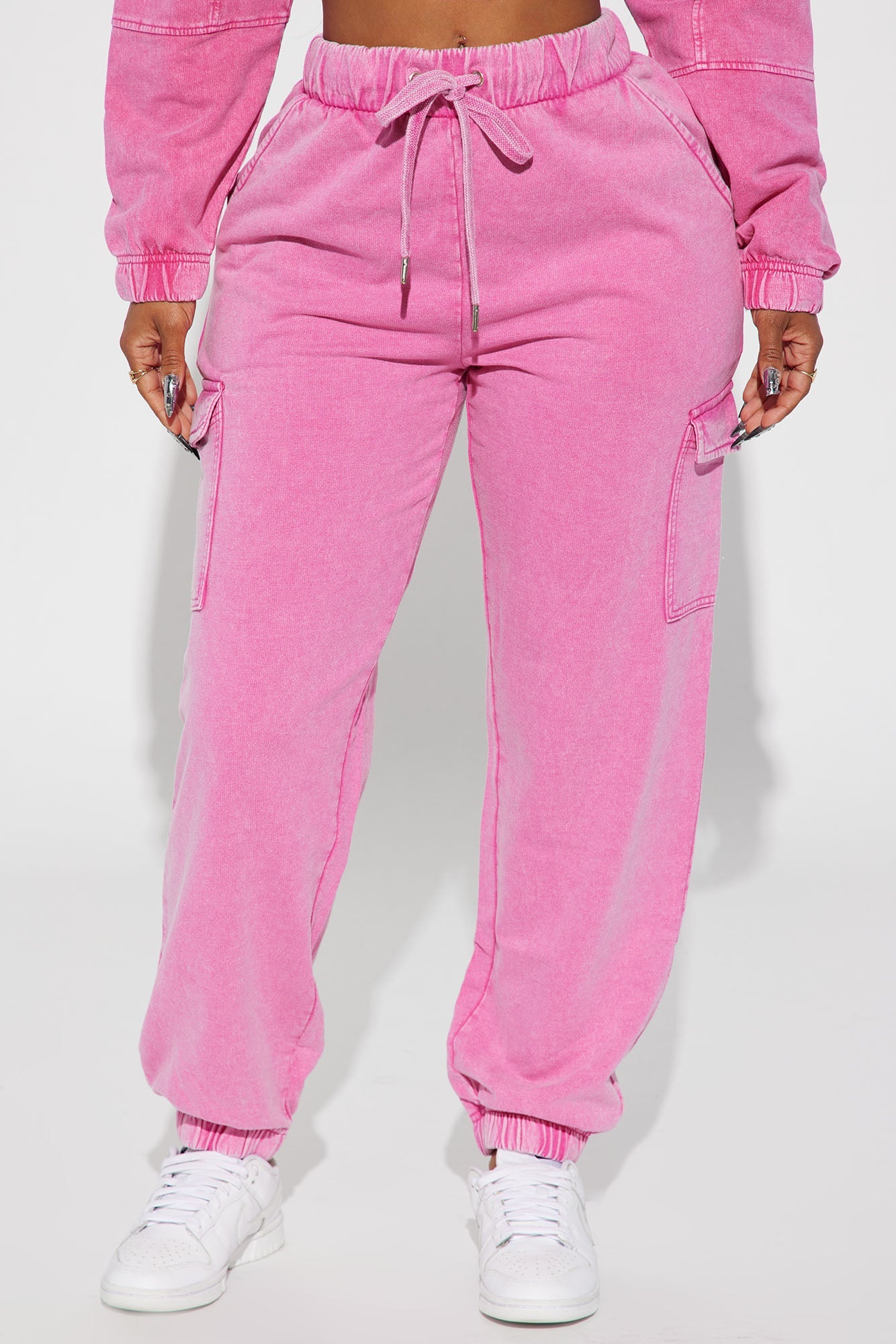 Fiona Fleece Jogger - Fuchsia