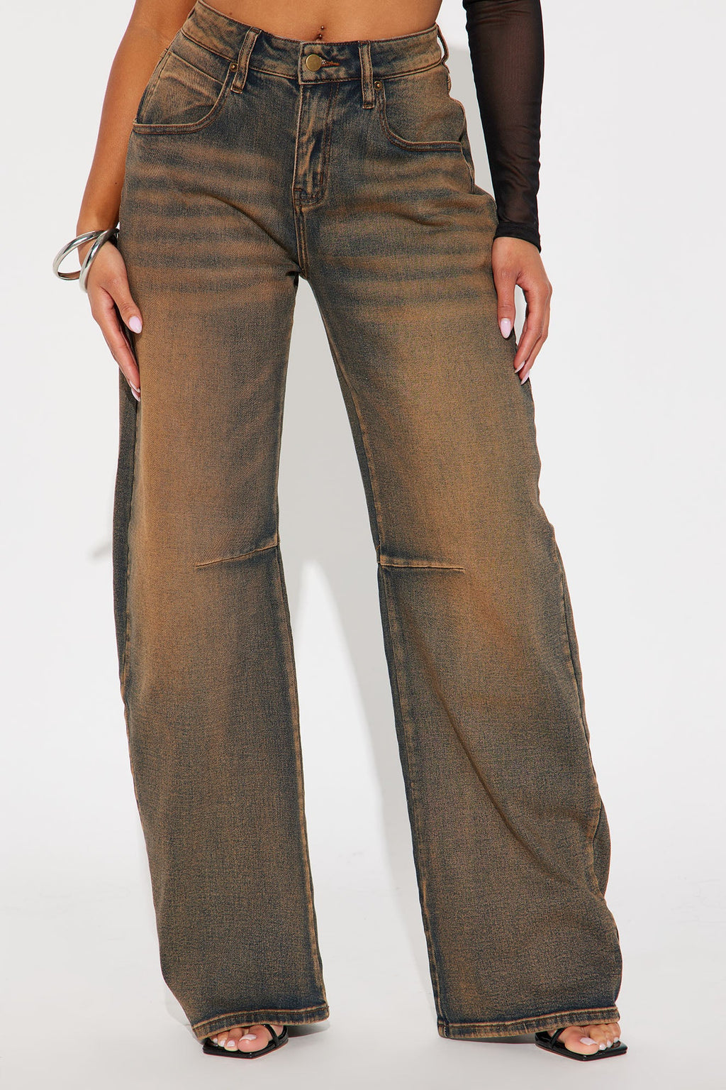 Bring Back Memories Stretch Jeans - Brown