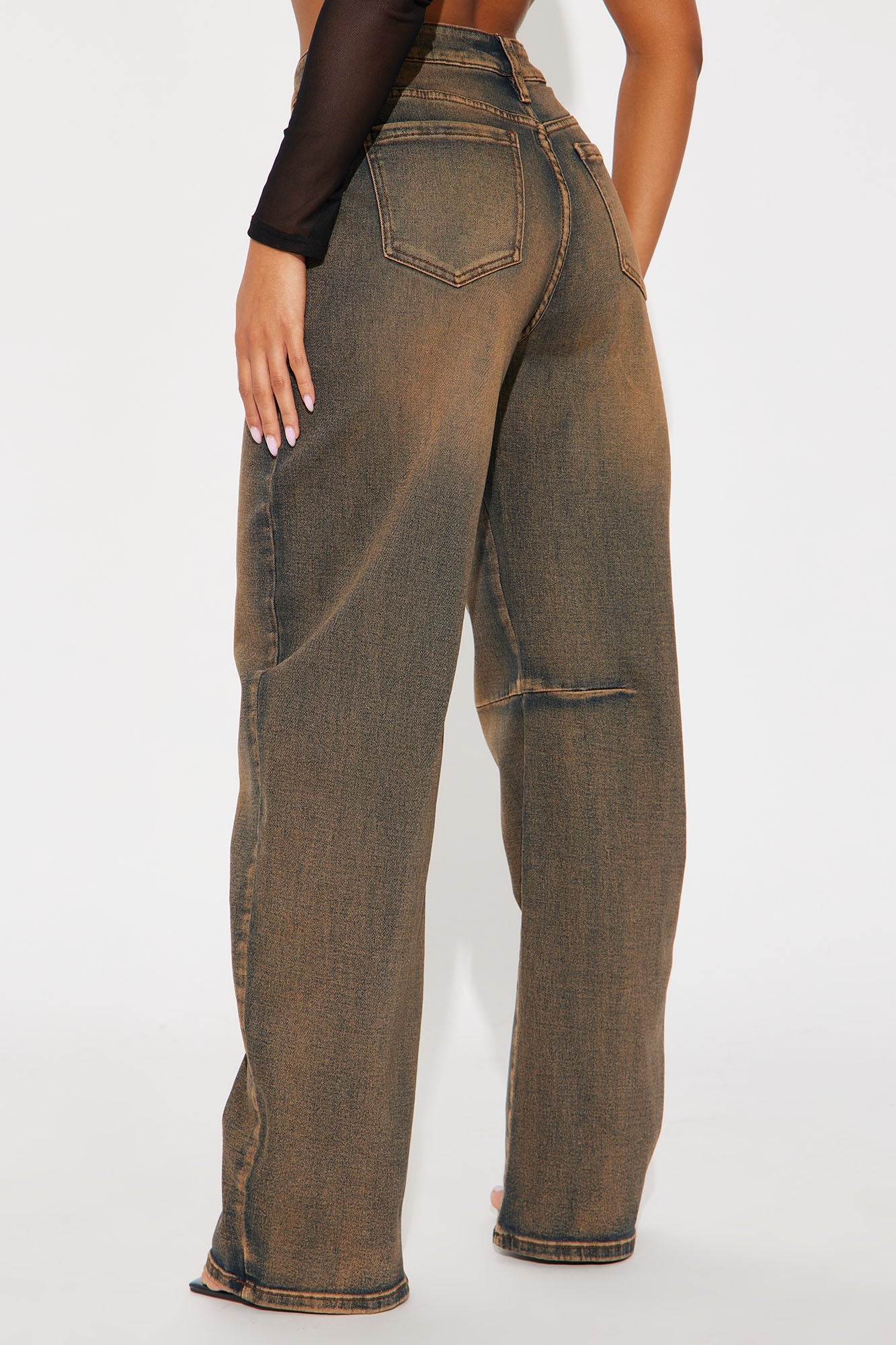 Bring Back Memories Stretch Jeans - Brown
