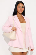 Charlie Fitted Blazer - Light Pink