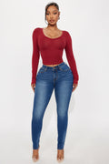 Sleek Fit Mid Rise Skinny Jean - Medium Wash