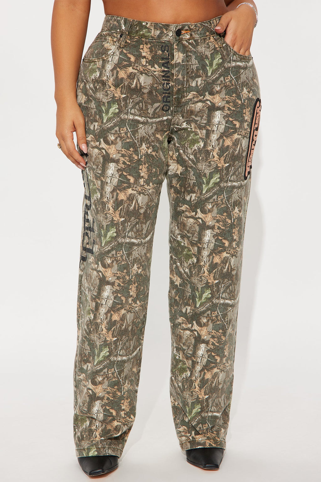 Von Dutch Camo Straight Leg Jeans - Camouflage