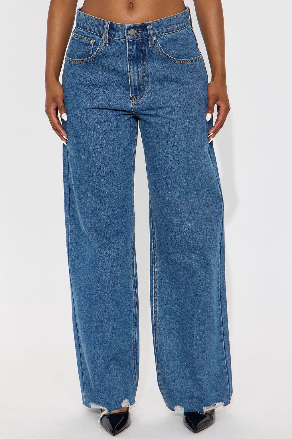 Timeless Straight Leg Dad Jeans - Medium Wash