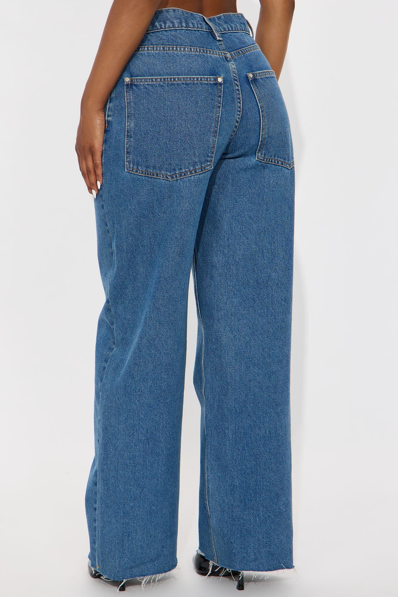 Timeless Straight Leg Dad Jeans - Medium Wash