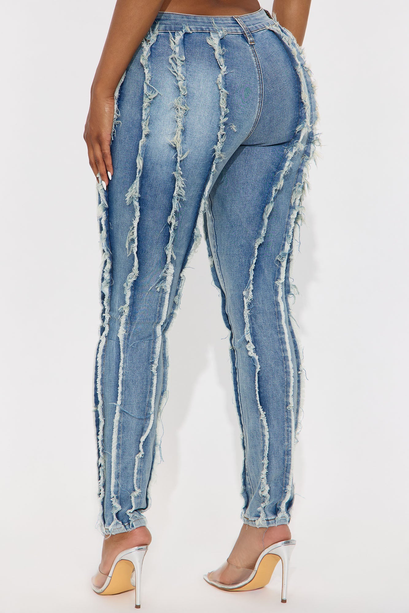 La Palma Low Rise Skinny Jeans - Medium Wash