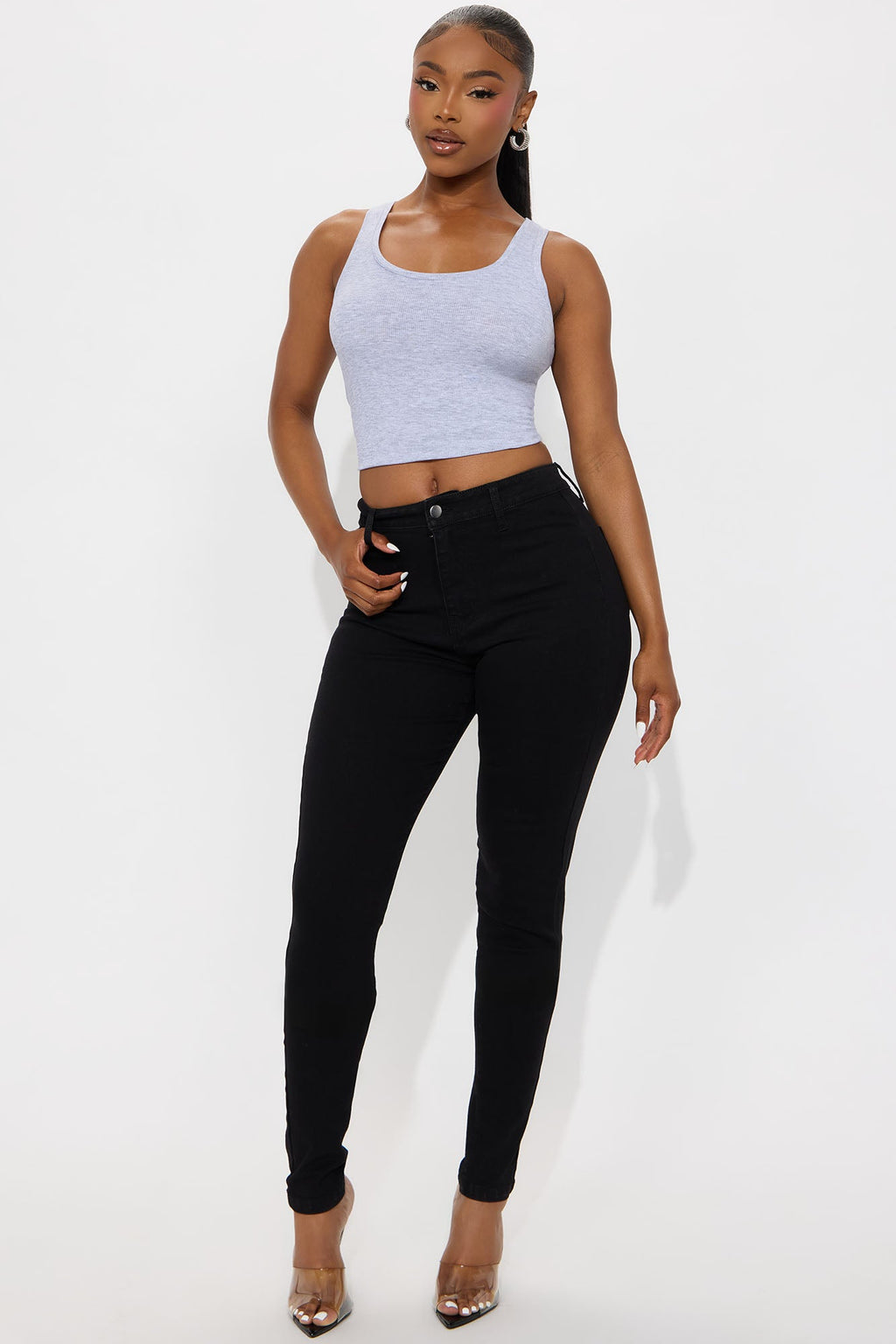 Tall Enough Said High Stretch Skinny Jean - Black