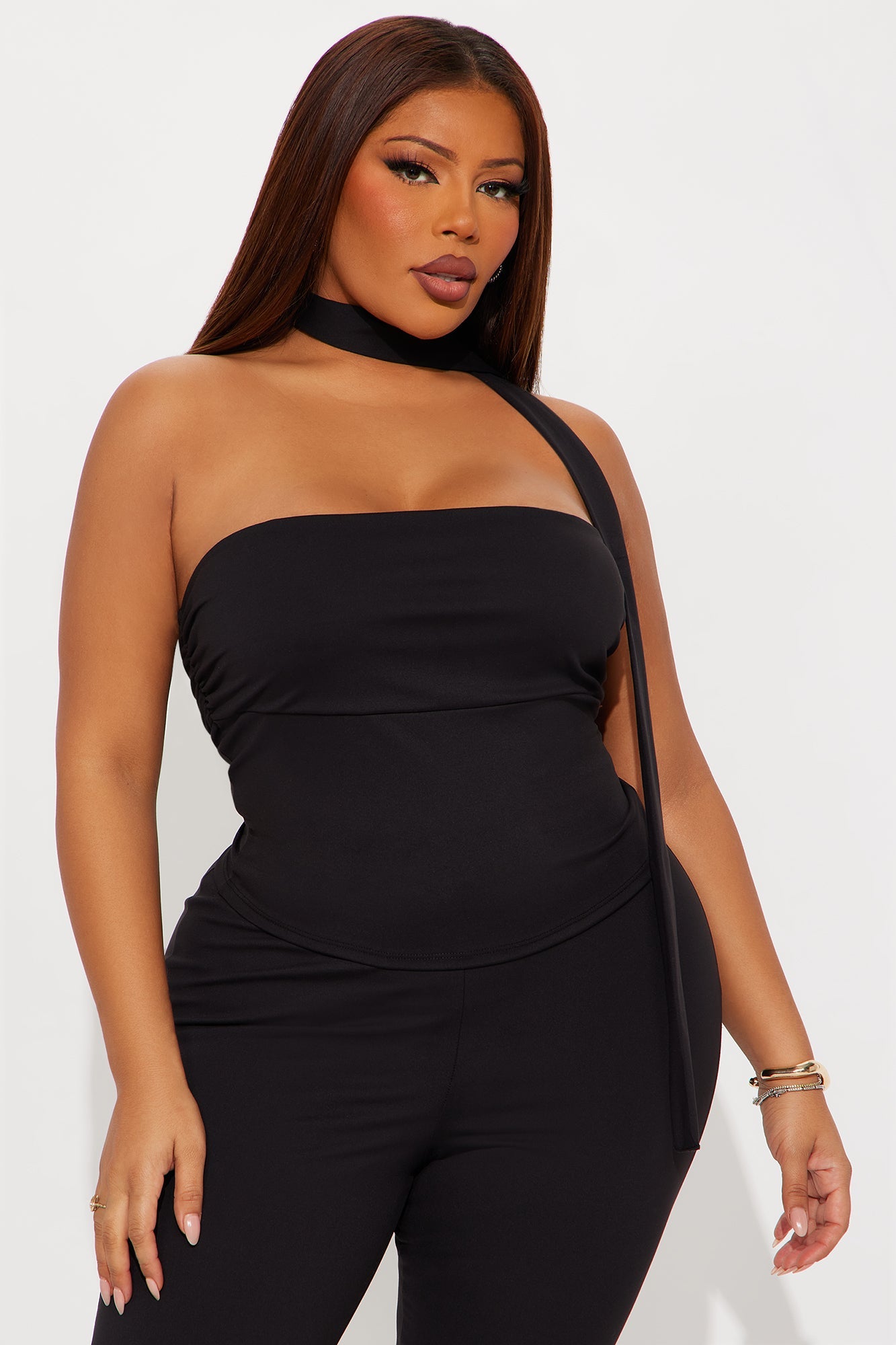 Ava 3 Piece Capri Set - Black