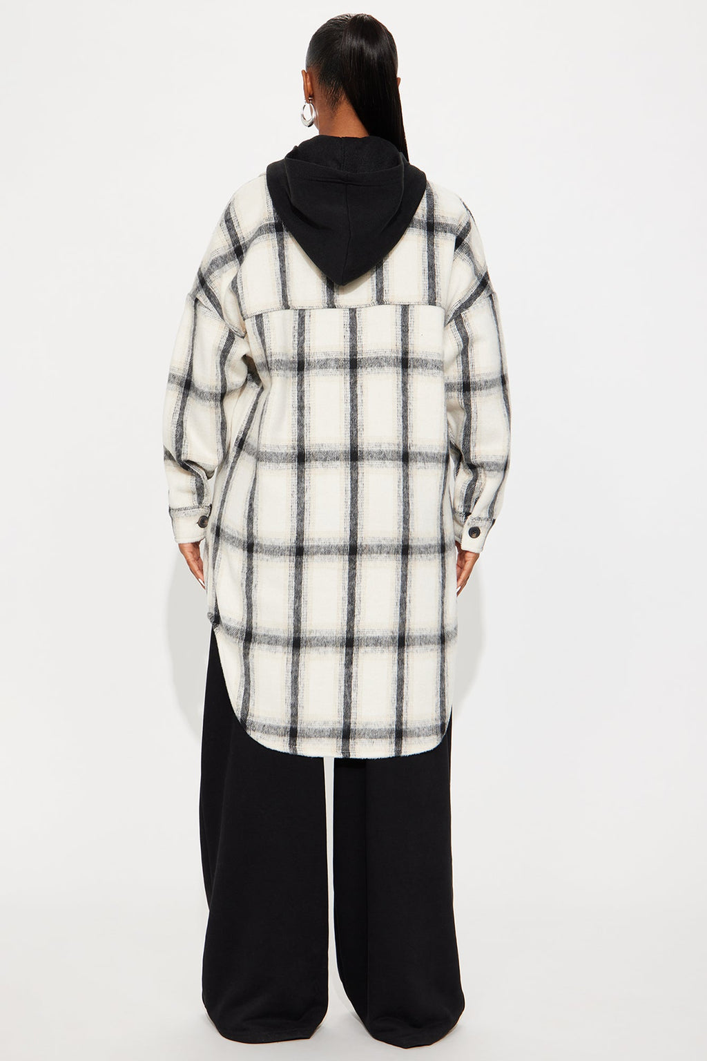 Cabin Trip Plaid Shacket - Cream/combo