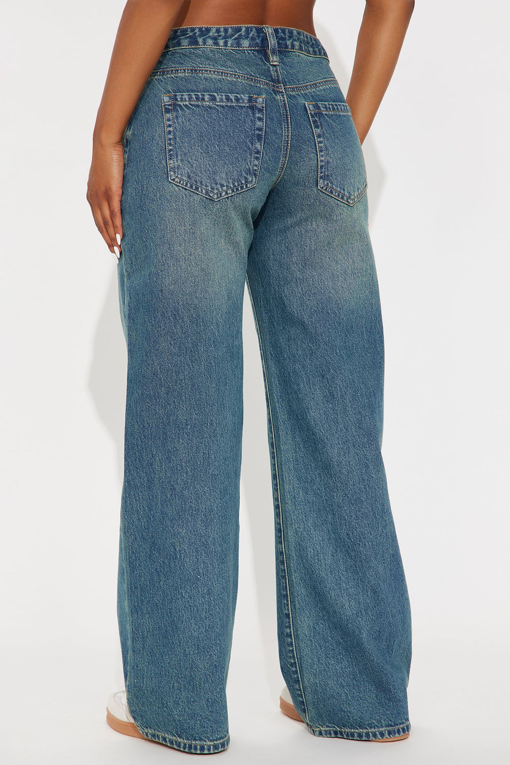 Westside Low Rise Wide Leg Jean - Vintage Wash