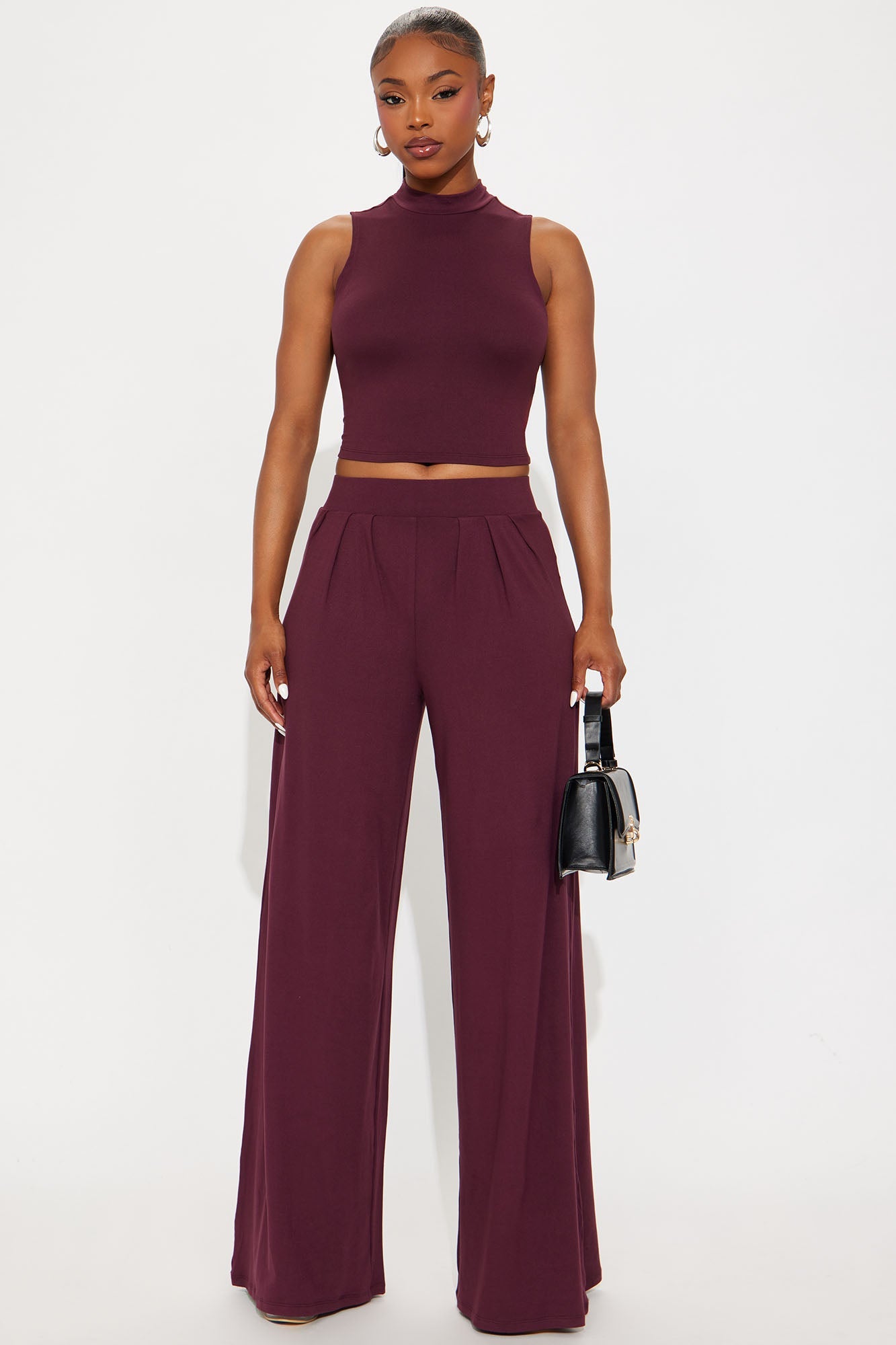 Endless Moment Pant Set - Eggplant