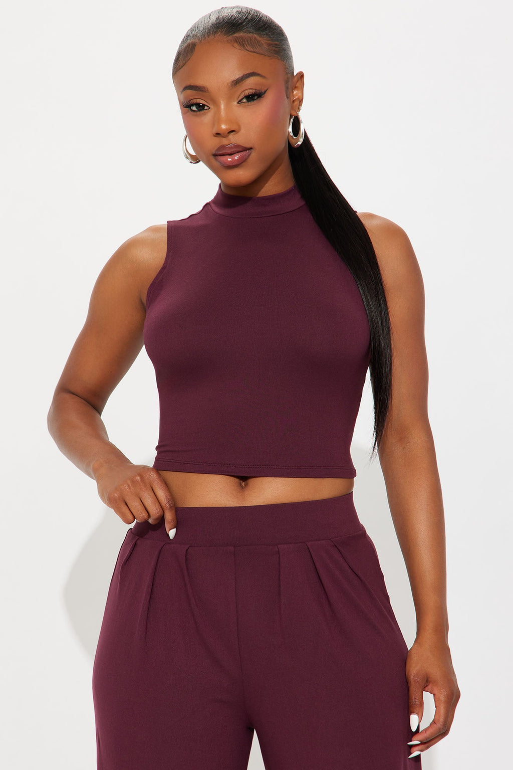 Endless Moment Pant Set - Eggplant