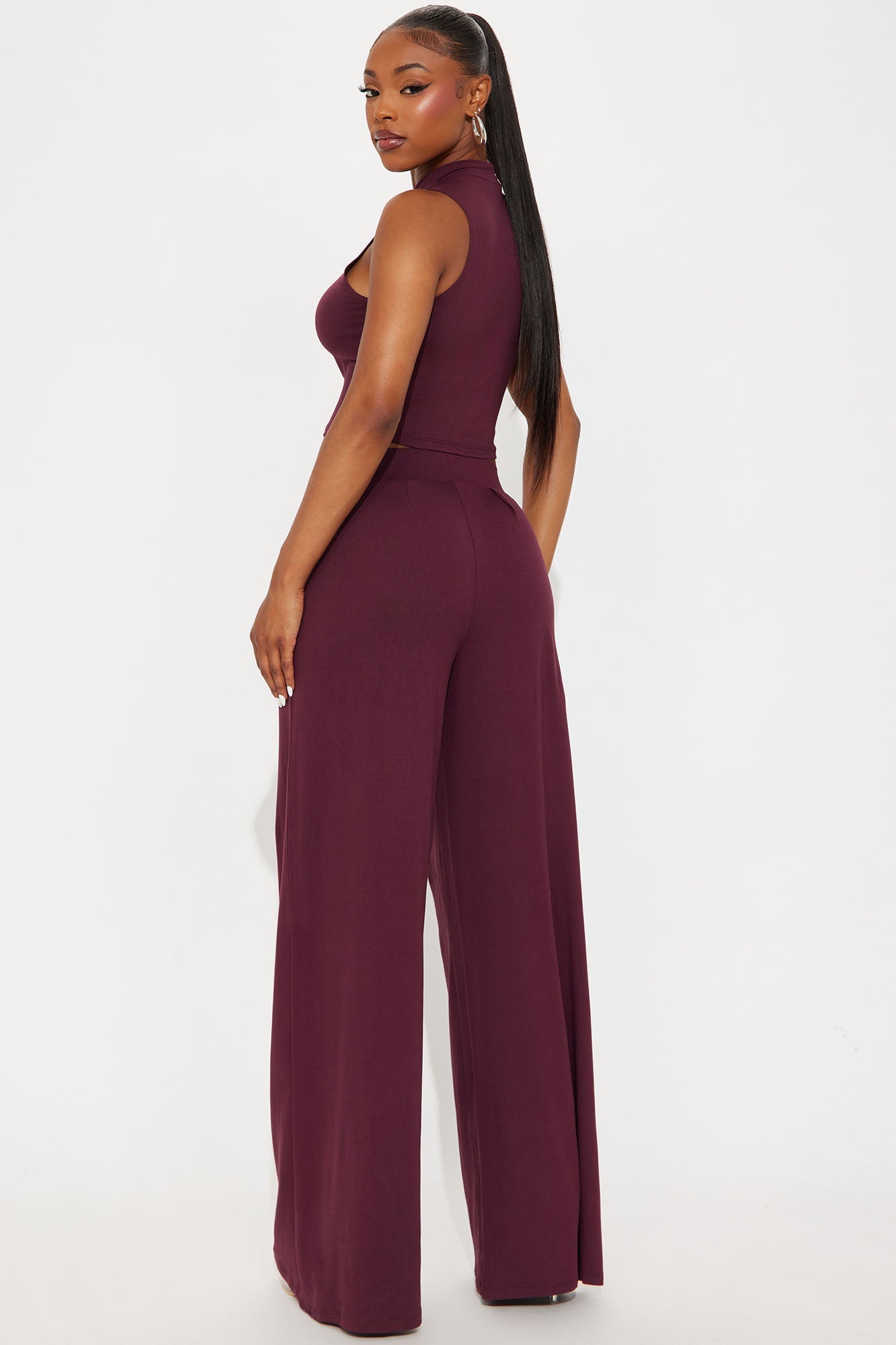 Endless Moment Pant Set - Eggplant