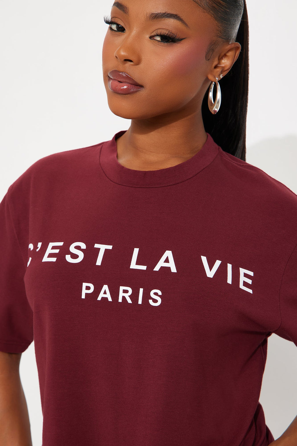 C'est La Vie Legging Set - Burgundy