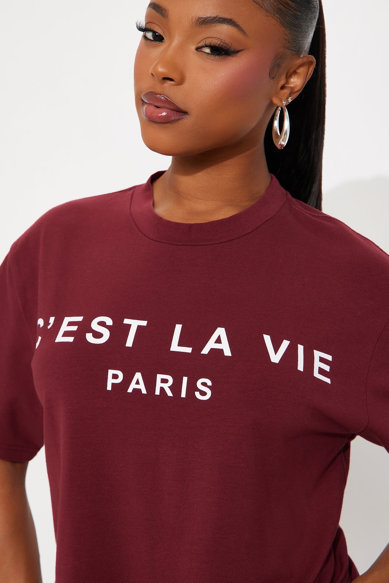 C'est La Vie Legging Set - Burgundy