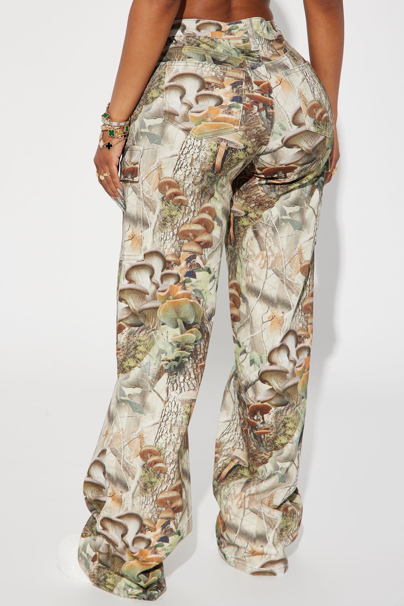 Weekend Trip Camo Stretch Cargo Jean - Taupe/combo