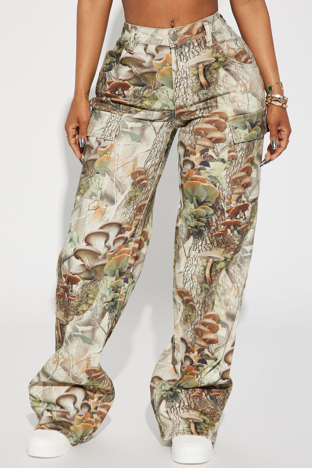 Weekend Trip Camo Stretch Cargo Jean - Taupe/combo