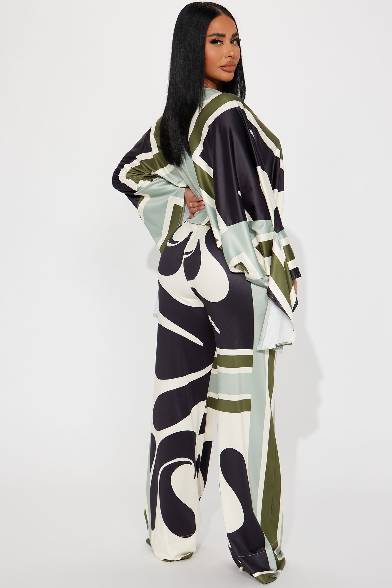 Missed You Pant Set - Sage/combo