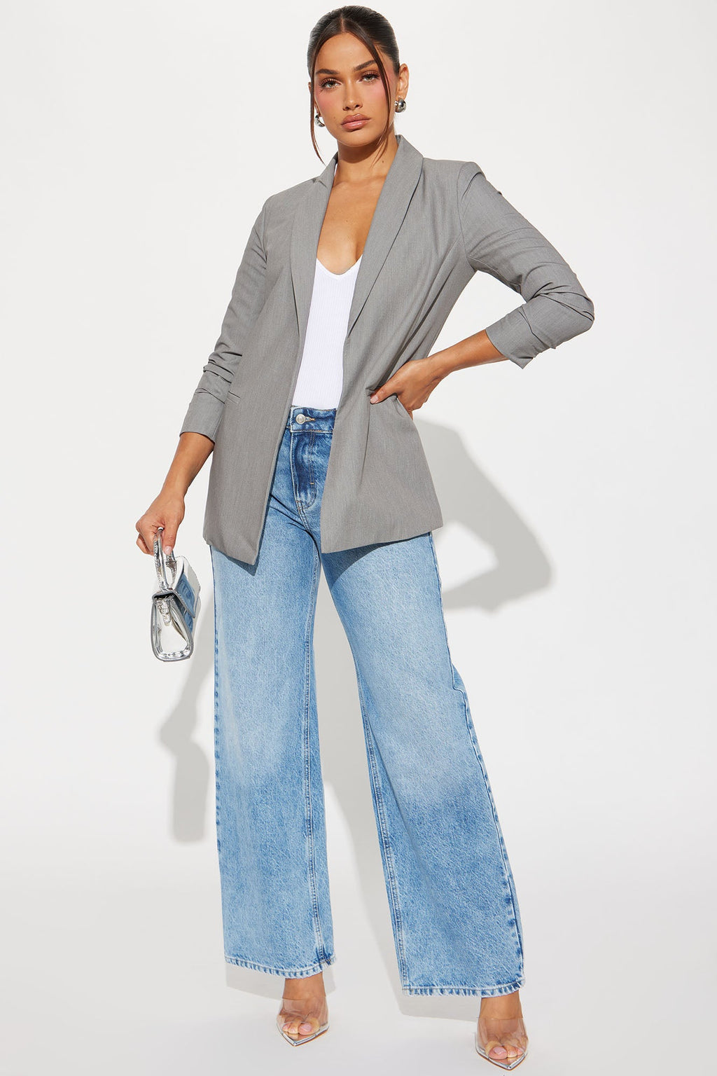 The Ashley Blazer - Grey