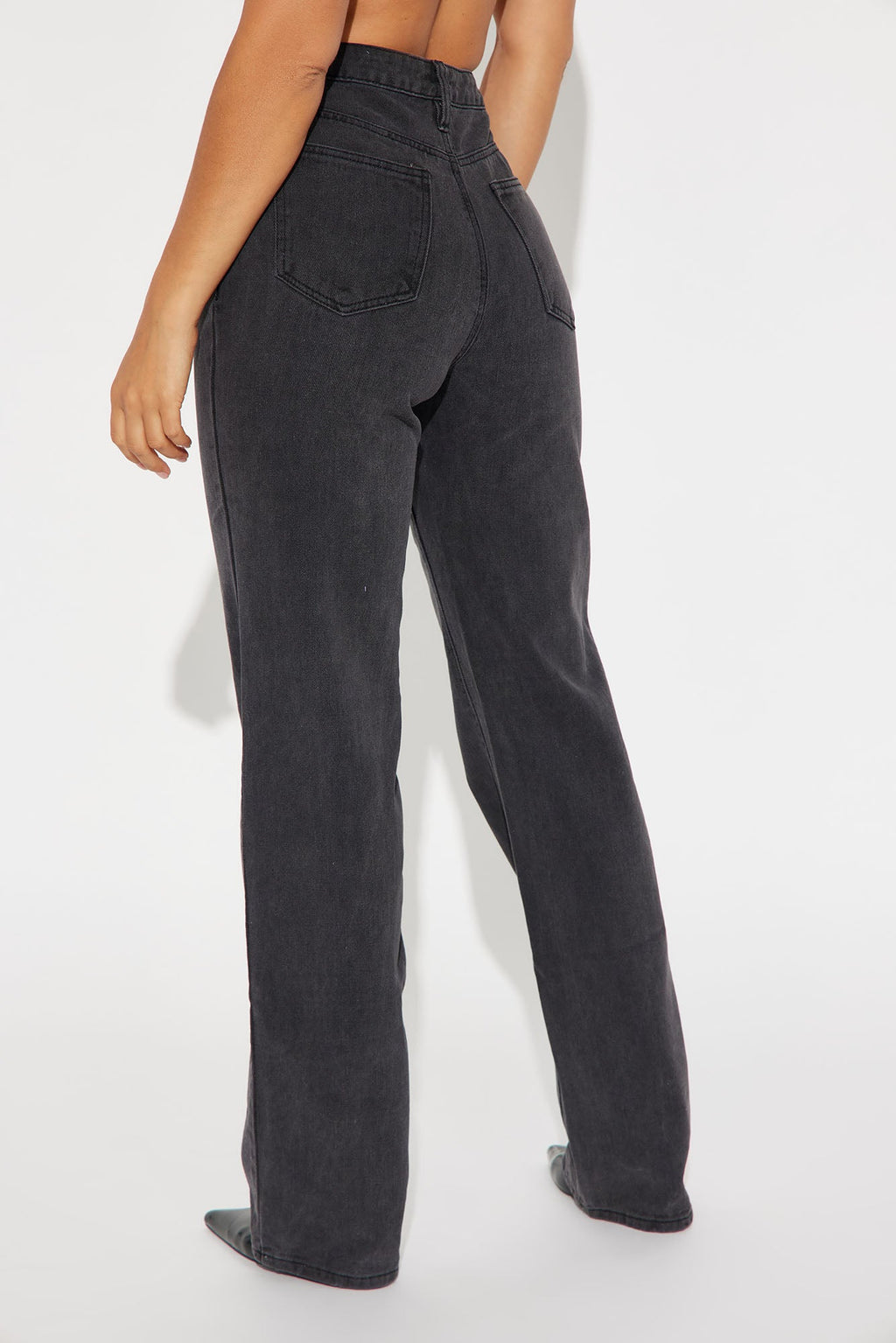 Tall Get It Straight Slouch Fit Jeans - Black