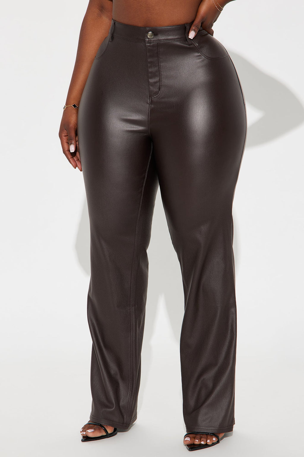 Sammie High Rise Straight Leg Pant - Chocolate