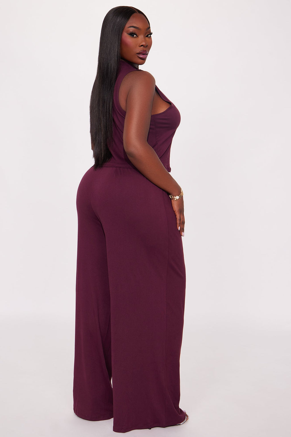 Endless Moment Pant Set - Eggplant