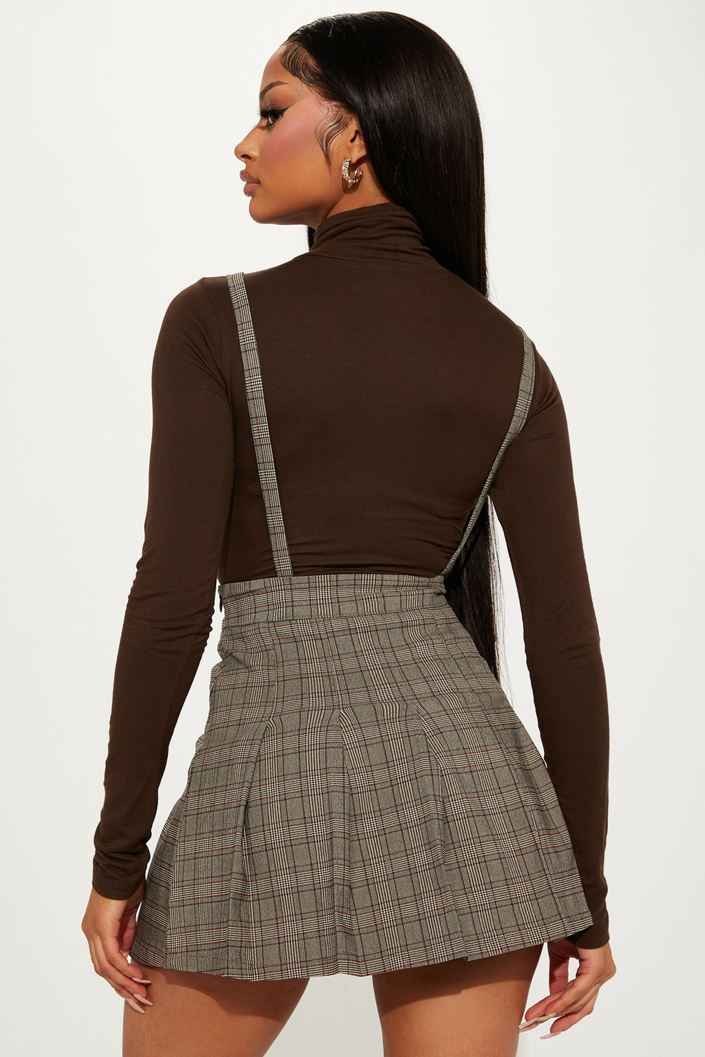 Pamela Turtle Neck Long Sleeve Bodysuit - Chocolate