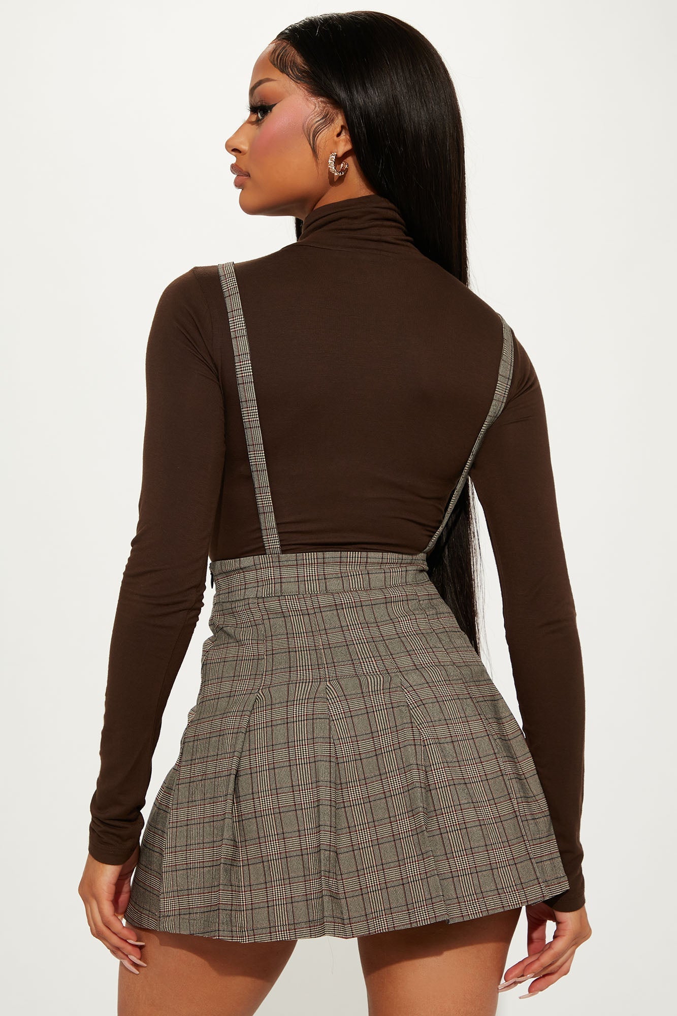 Pamela Turtle Neck Long Sleeve Bodysuit - Chocolate