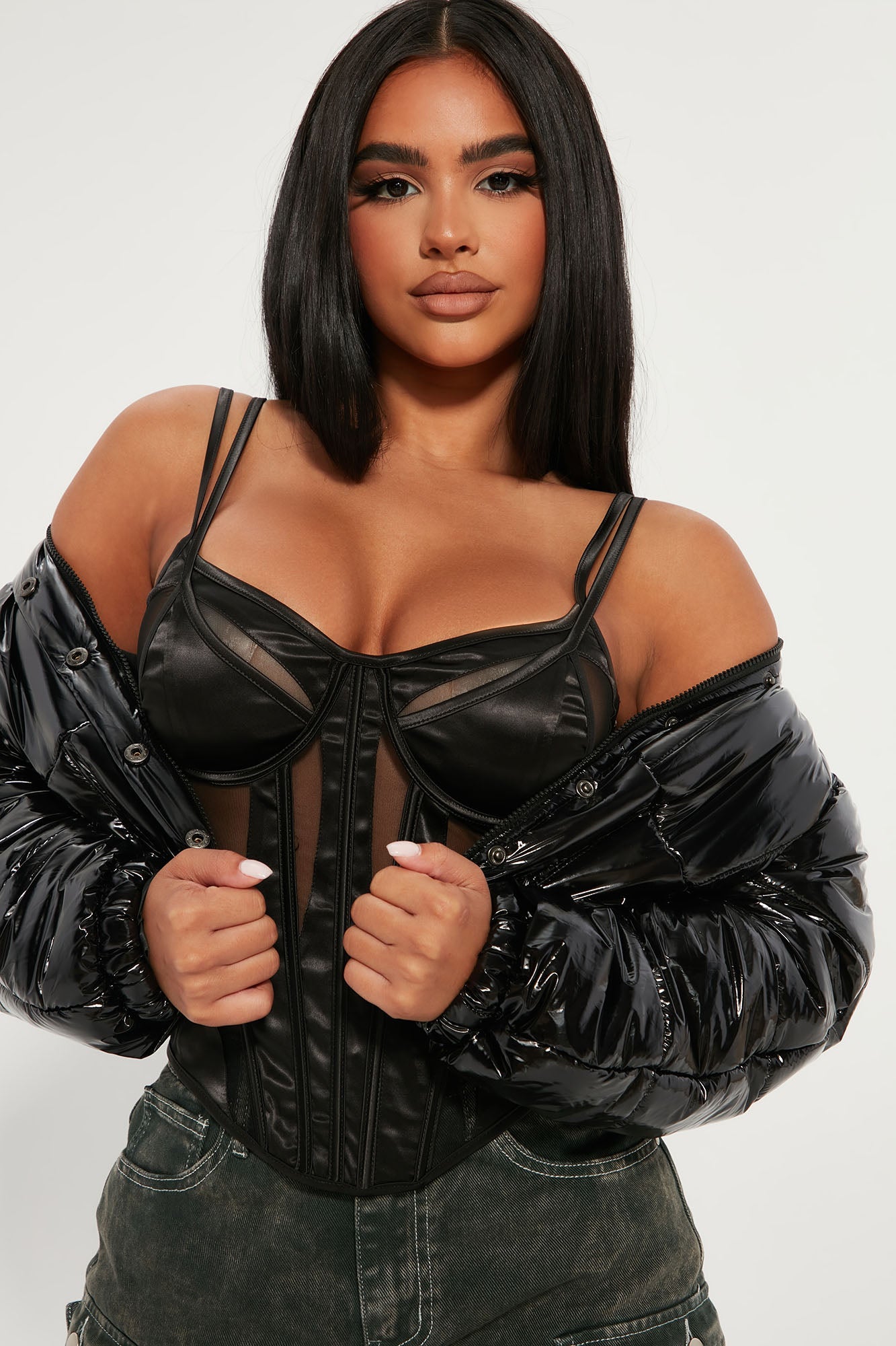 Saturday Sinner Corset Top - Black
