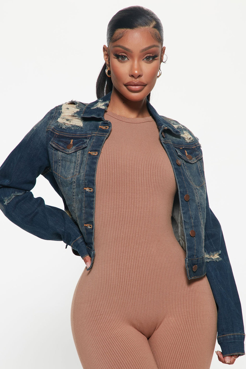 Kelly Denim Jacket - Dark