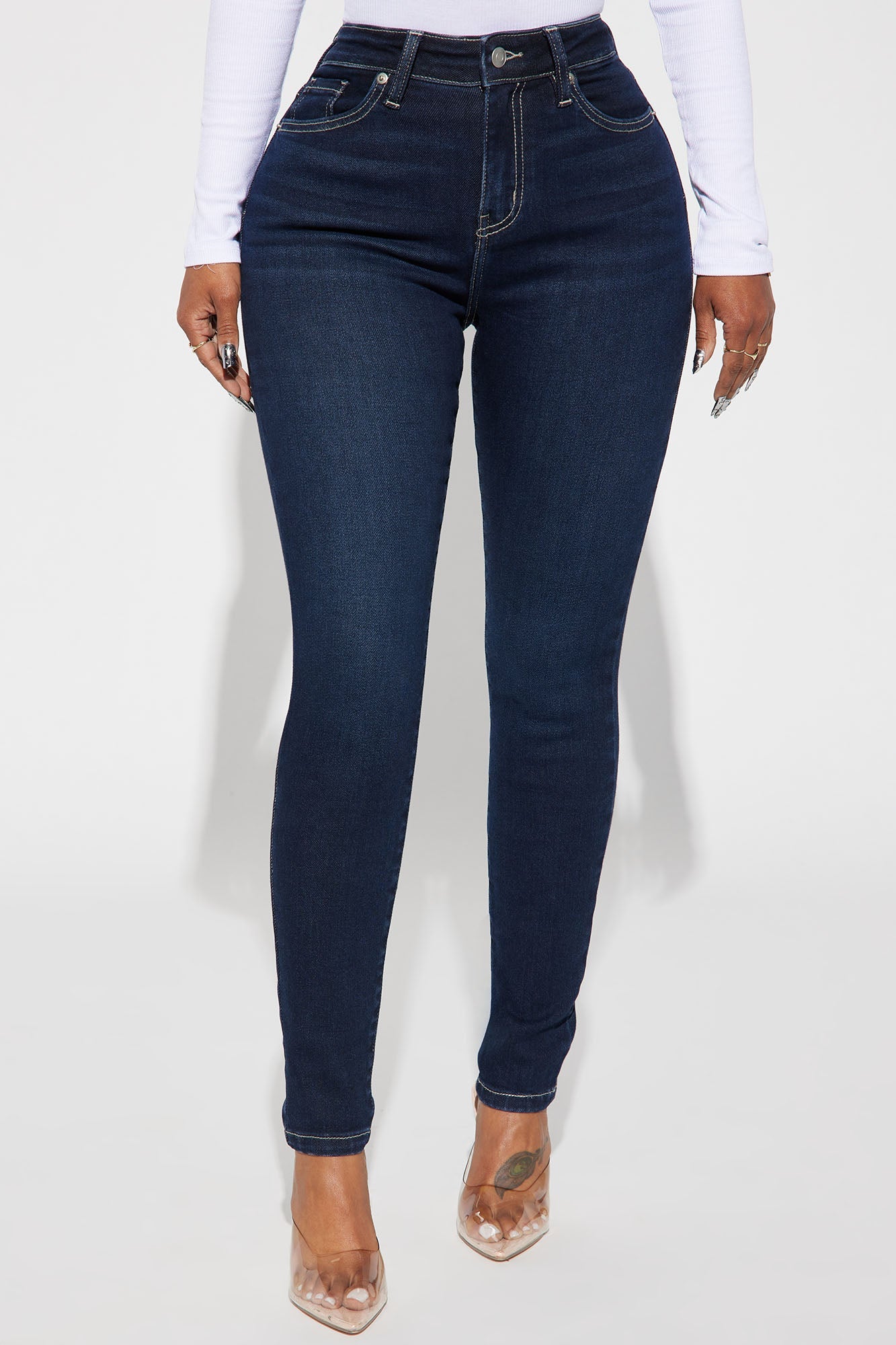 Just Right Sculpting Stretch Skinny Jeans - Dark Wash
