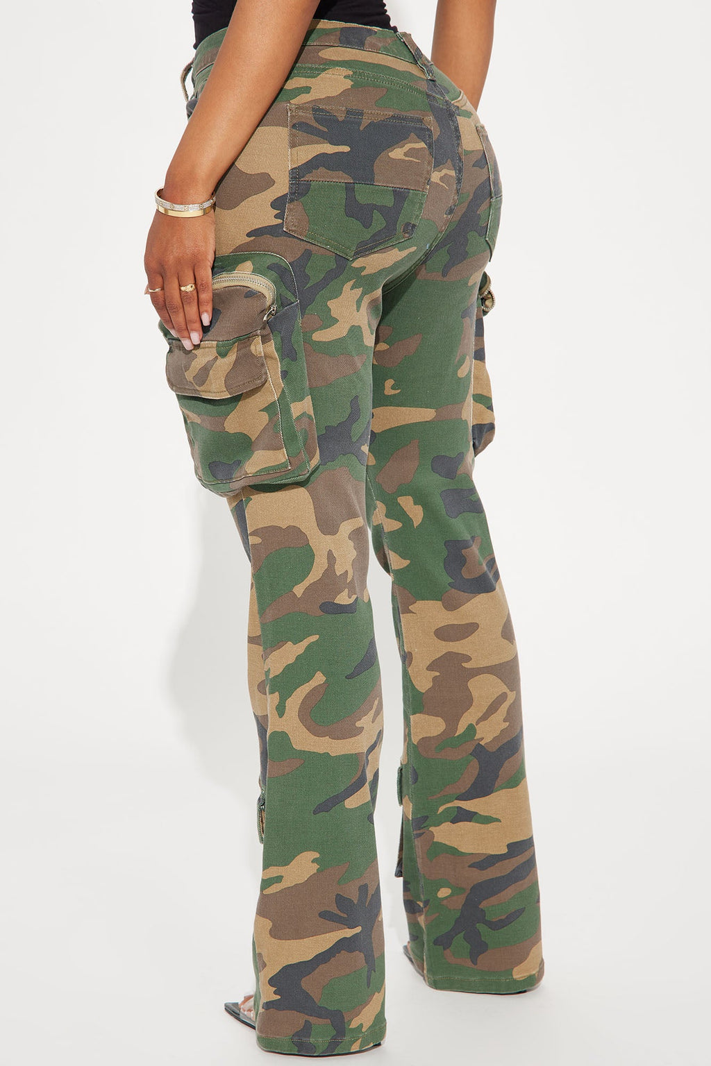 Staying True Bootcut Camo Pant - Olive/combo