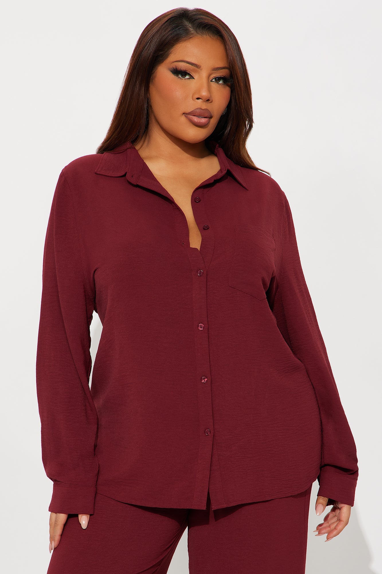 Makenzie Pant Set - Wine