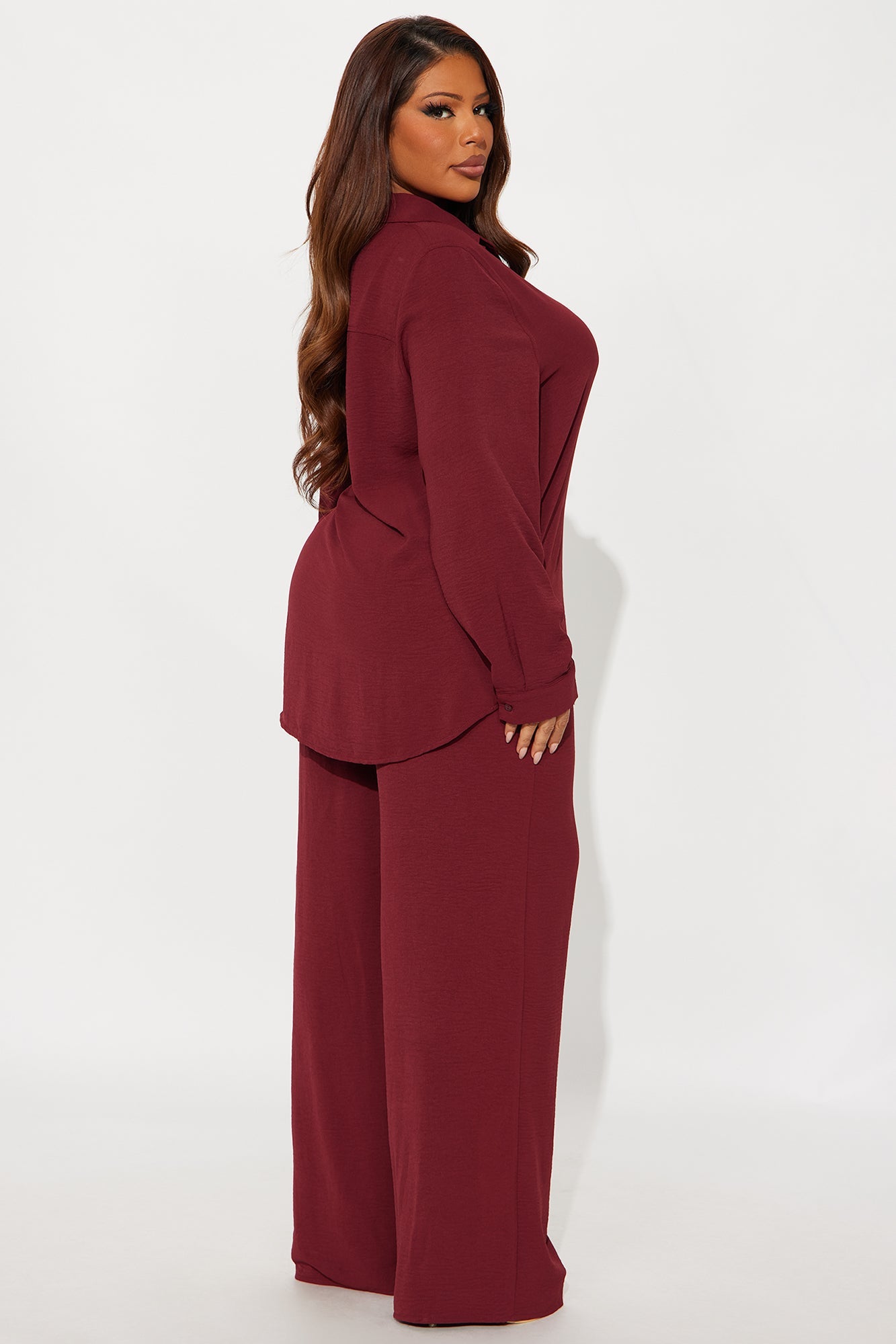 Makenzie Pant Set - Wine