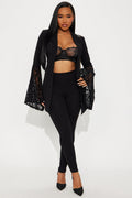 Dark Romance Blazer Pant Set - Black