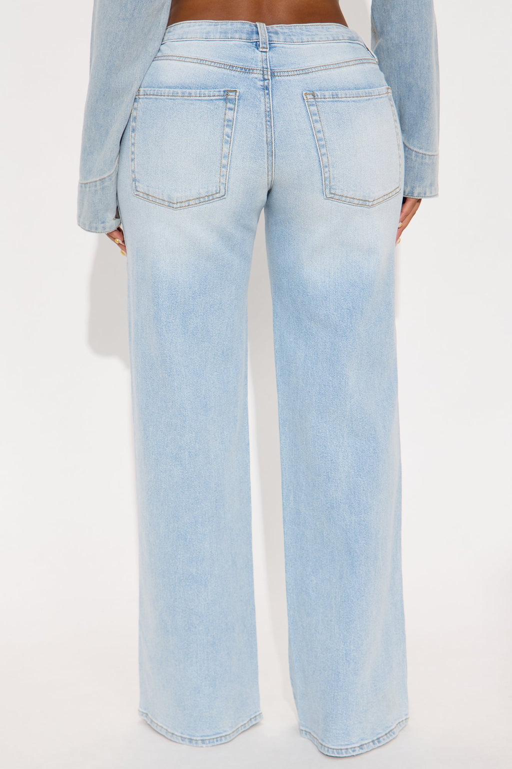 Eastside Low Rise Crossover Wide Leg Jean - Light Wash