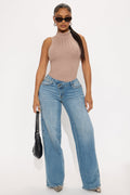 Eastside Low Rise Crossover Wide Leg Jean - Vintage Wash