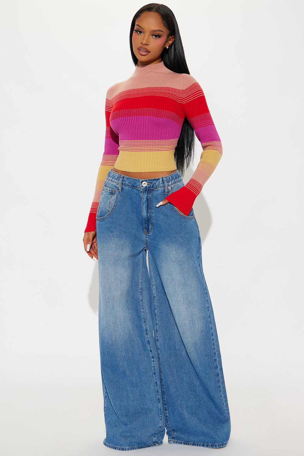 Mi Amore Sweater - Pink/combo