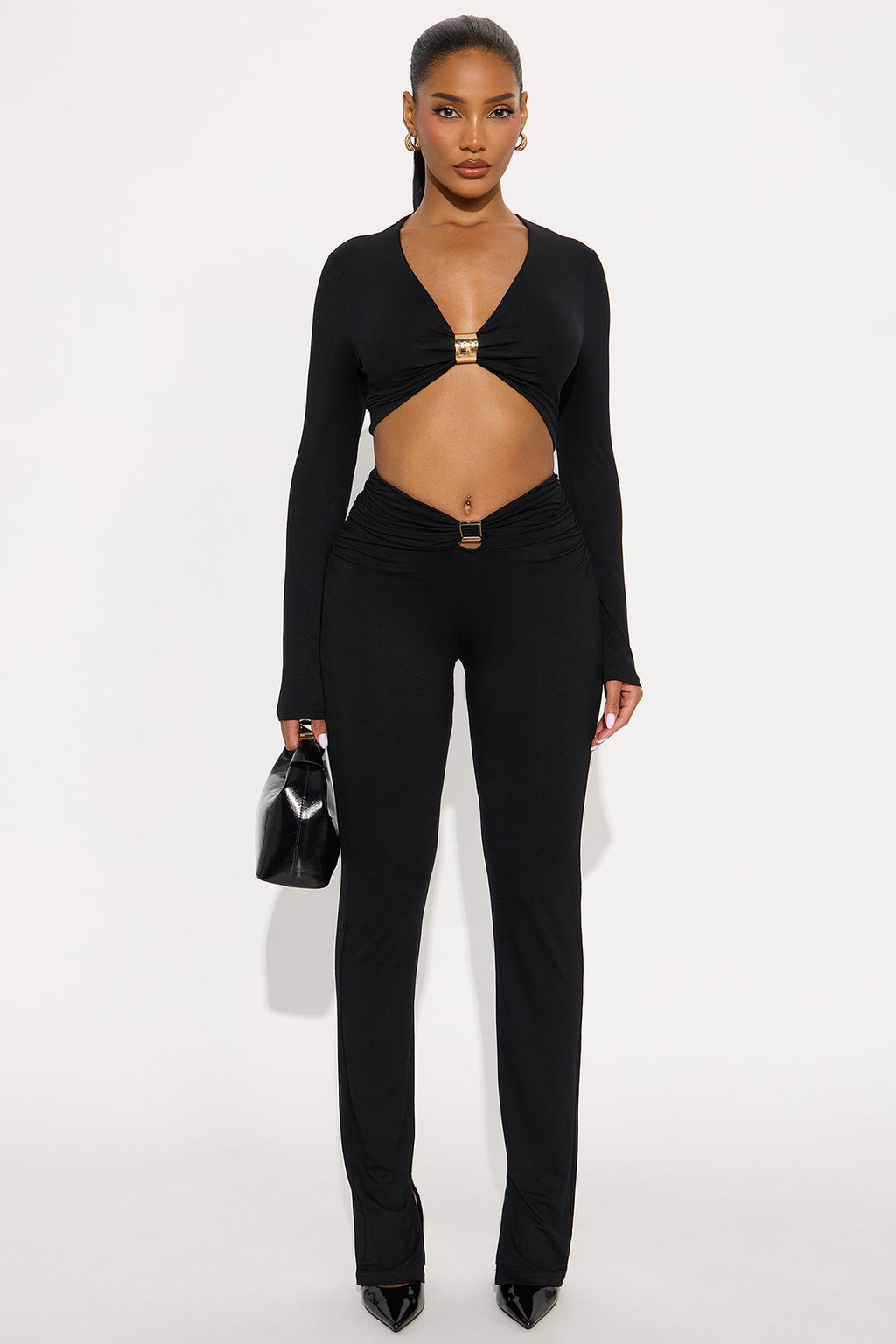 After Hours Allure Pant Set - Black