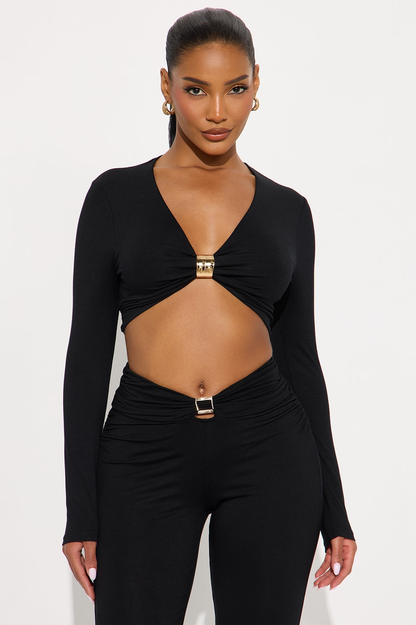 After Hours Allure Pant Set - Black