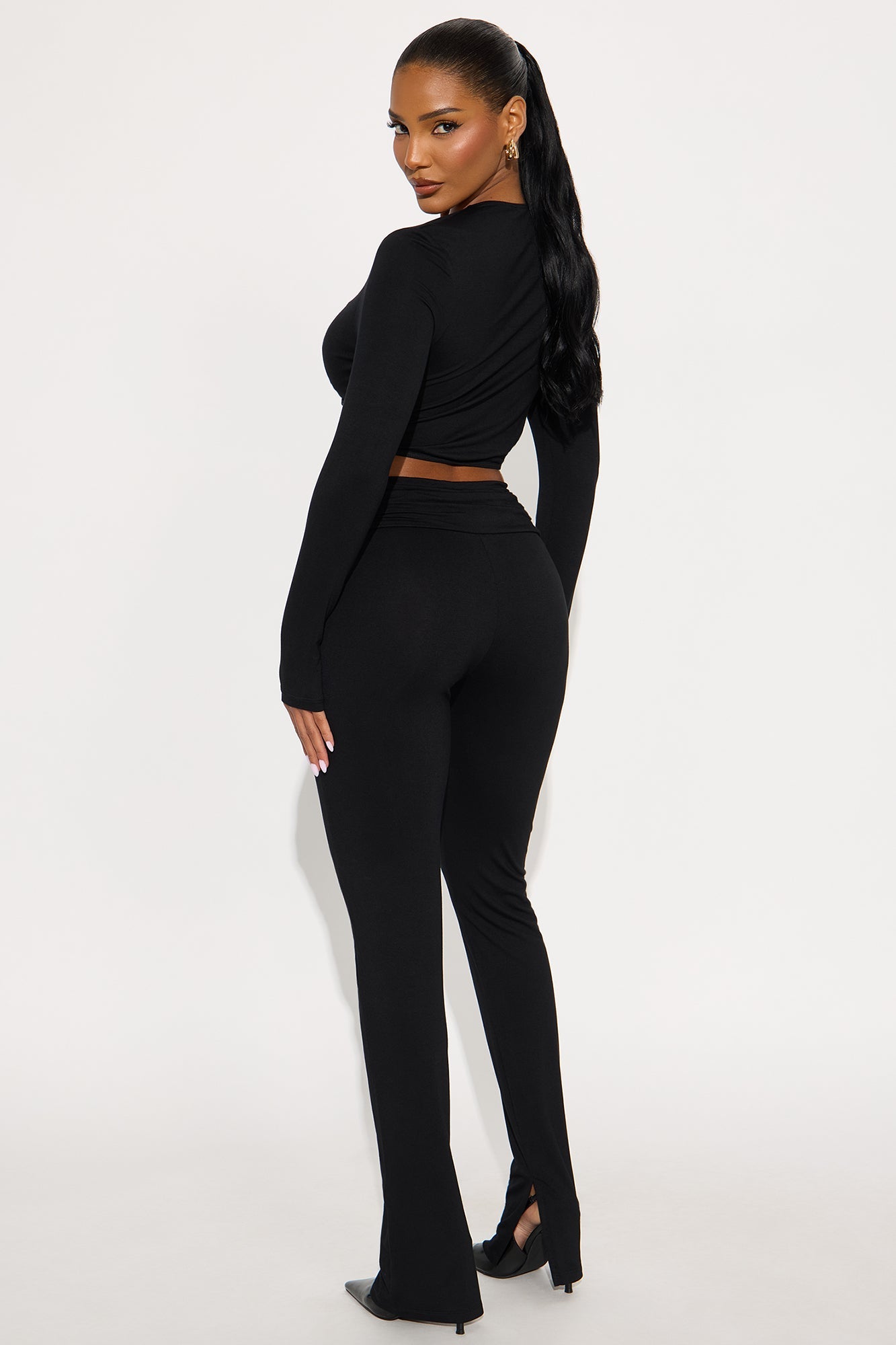After Hours Allure Pant Set - Black