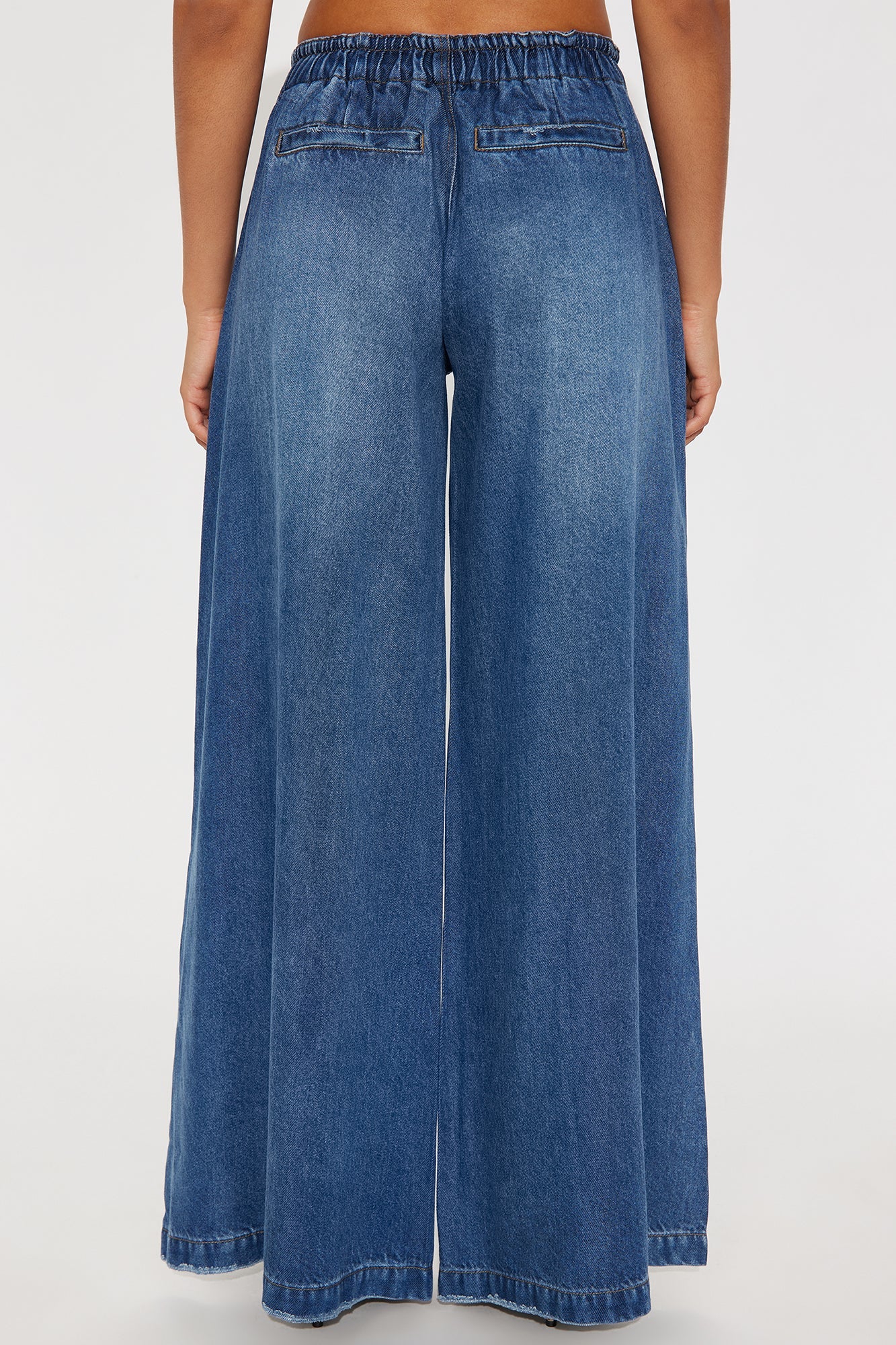 Brunswick Drapey Jeans - Dark Wash