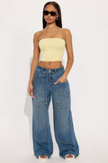 Going Everywhere Wide Leg Jeans - Medium Wash