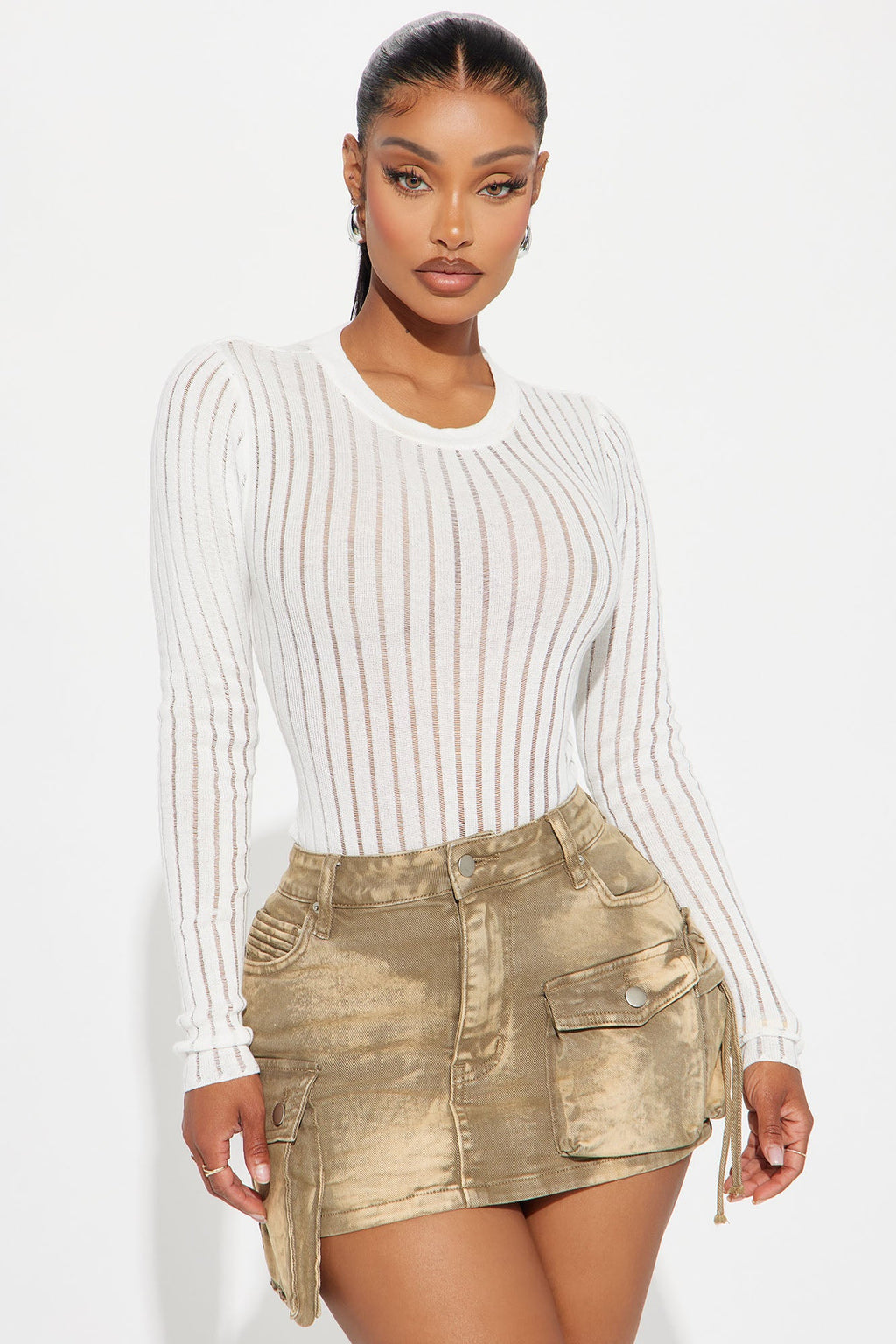 See Through You Sweater - Ivory