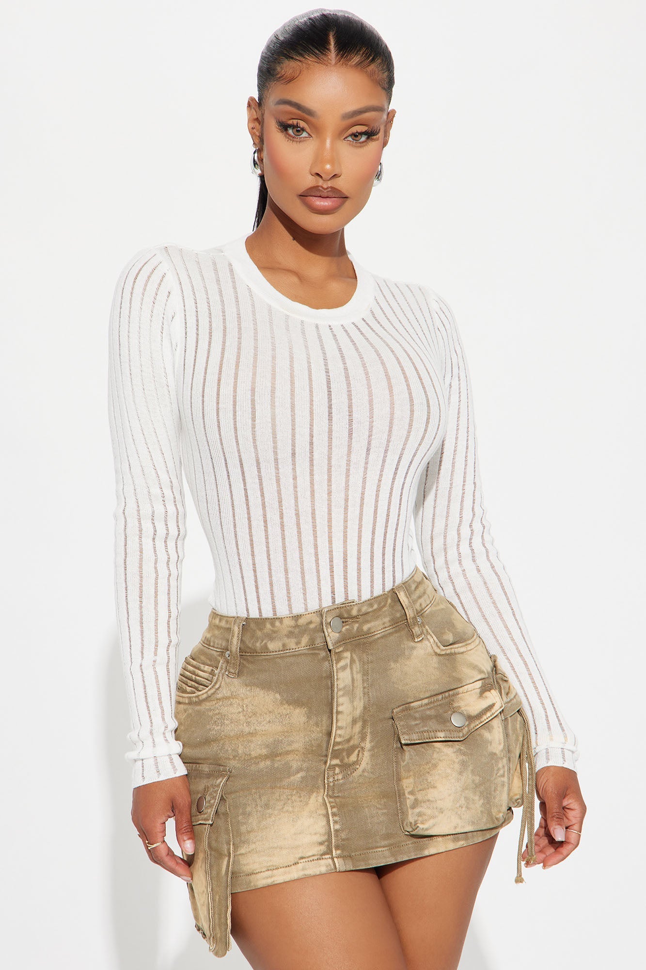 See Through You Sweater - Ivory